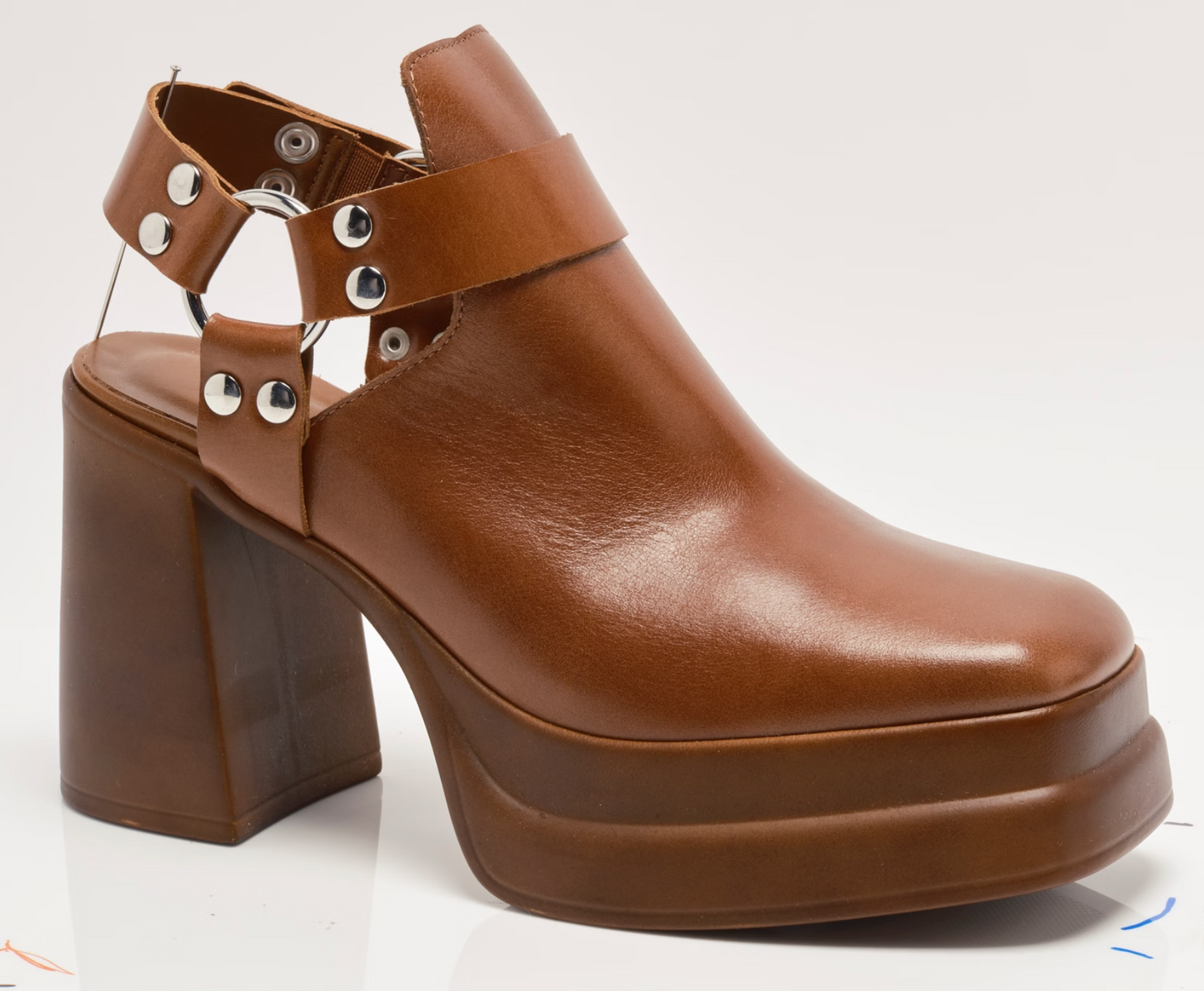 Free People Hybrid Harness Boots - Chestnut Leather