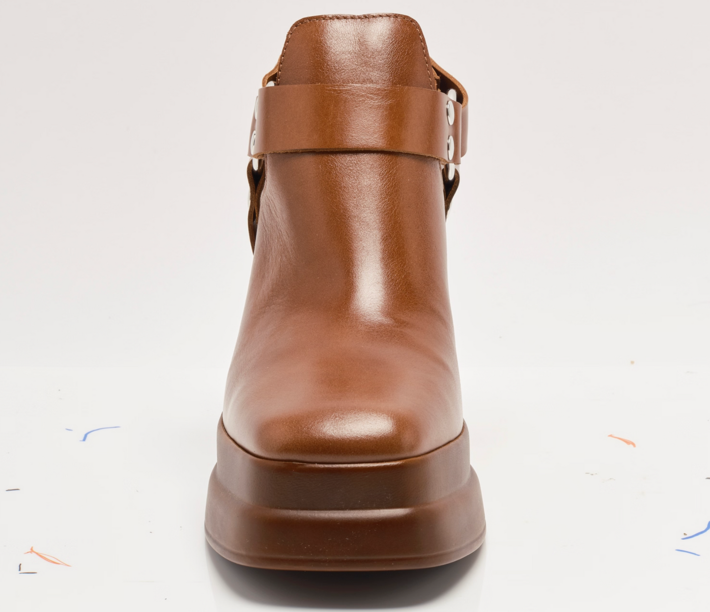 Free People Hybrid Harness Boots - Chestnut Leather