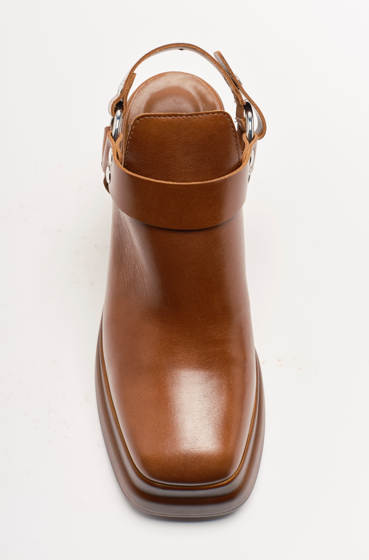 Free People Hybrid Harness Boots - Chestnut Leather