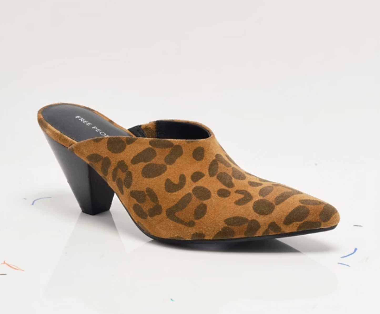 Free People Stellar Mules - Spotted Leopard Suede