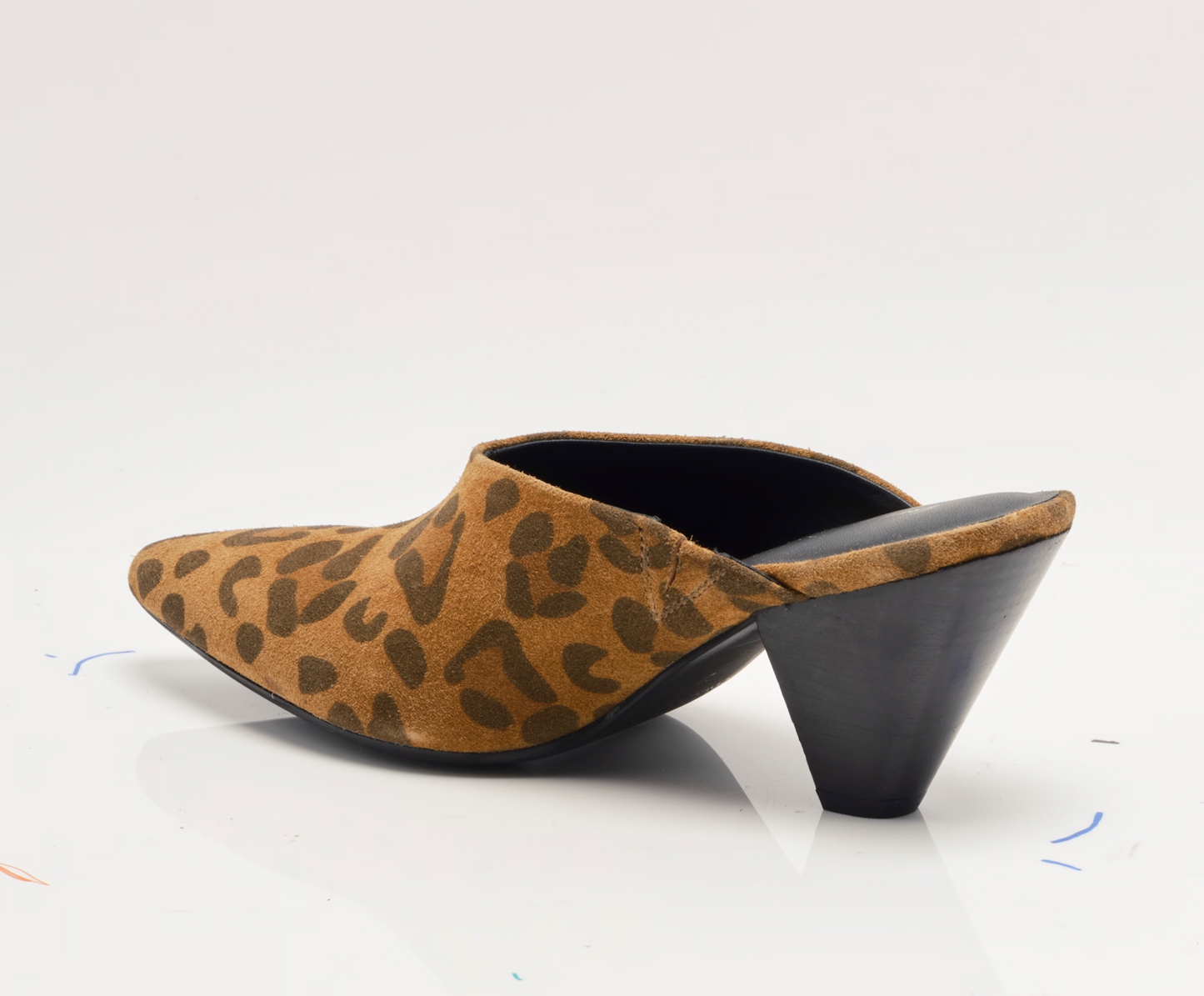Free People Stellar Mules - Spotted Leopard Suede