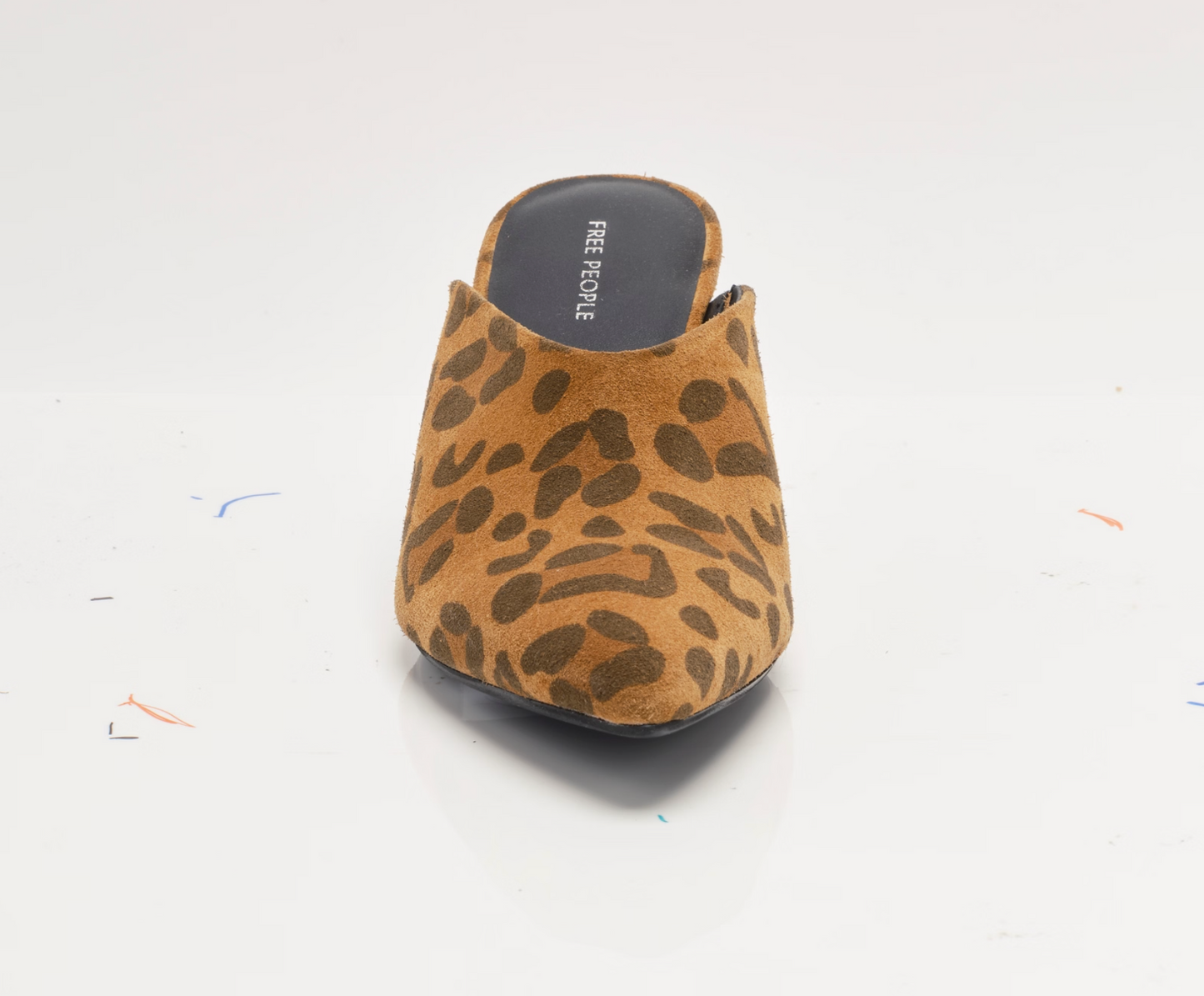 Free People Stellar Mules - Spotted Leopard Suede