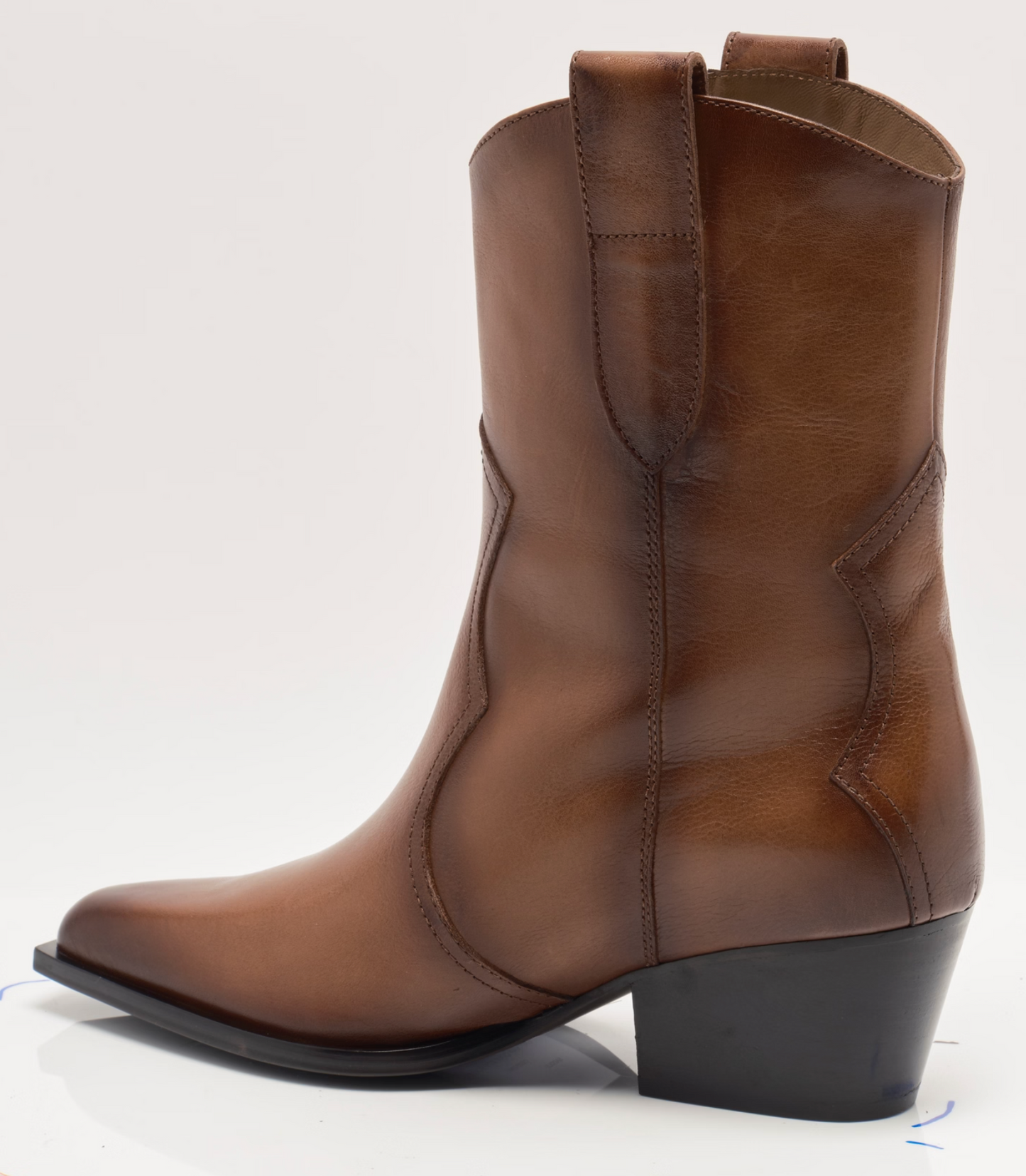 Free People Cat Nap Cowboy Boots - Saddle Leather