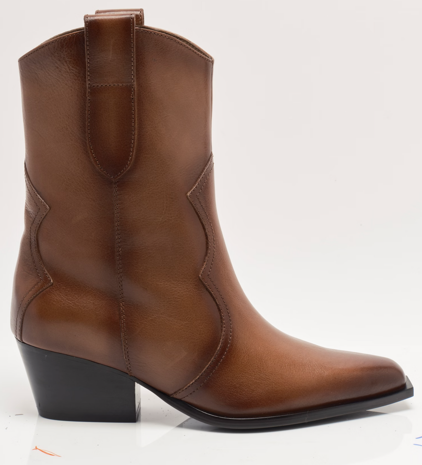 Free People Cat Nap Cowboy Boots - Saddle Leather