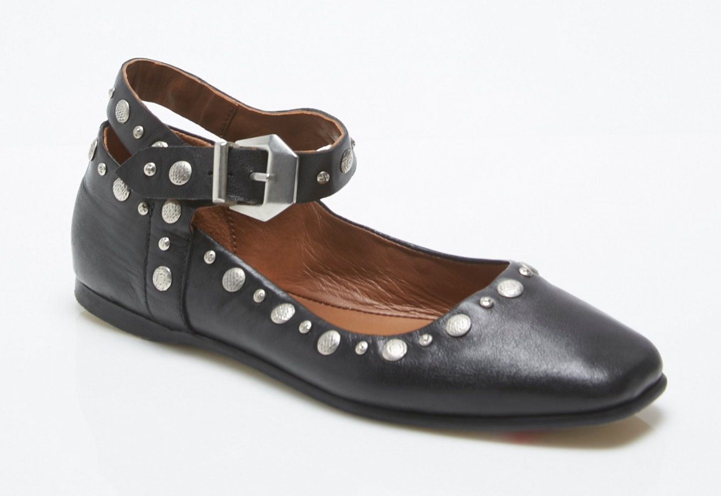 Free People Mystic Mary Jane Flats - Black