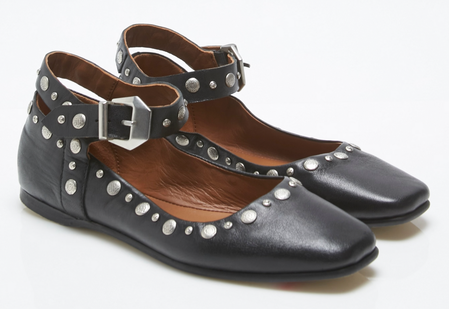 Free People Mystic Mary Jane Flats - Black