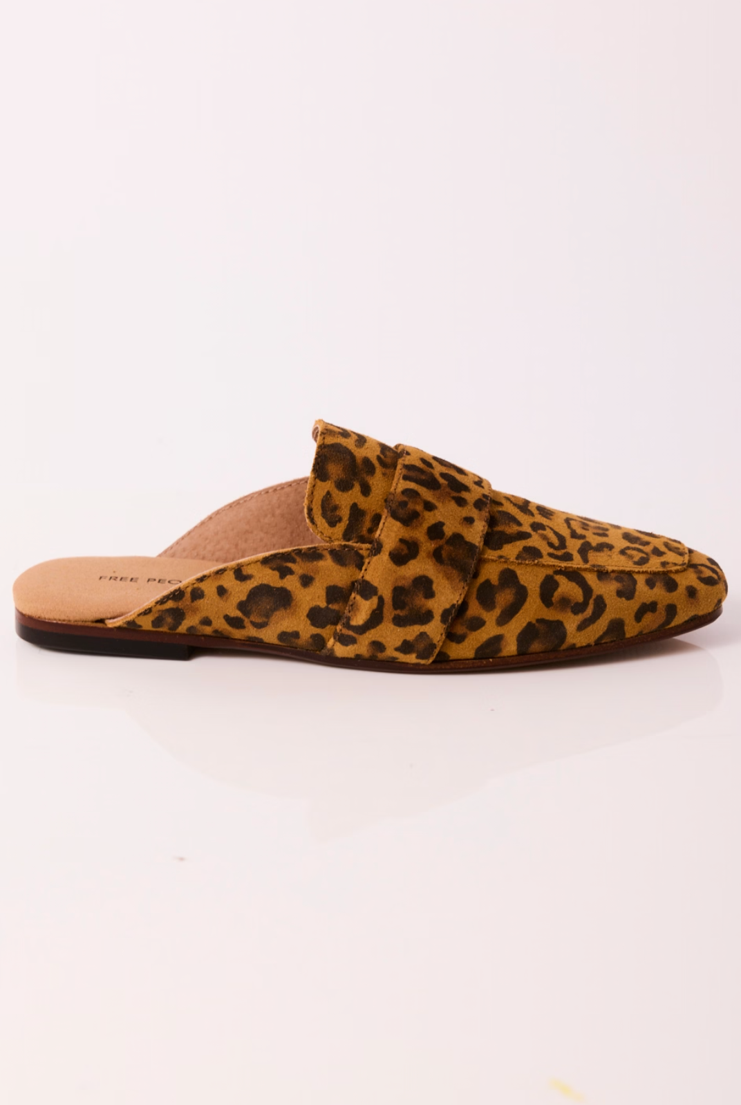 Free People At Ease Embossed Loafers - Leopard Suede