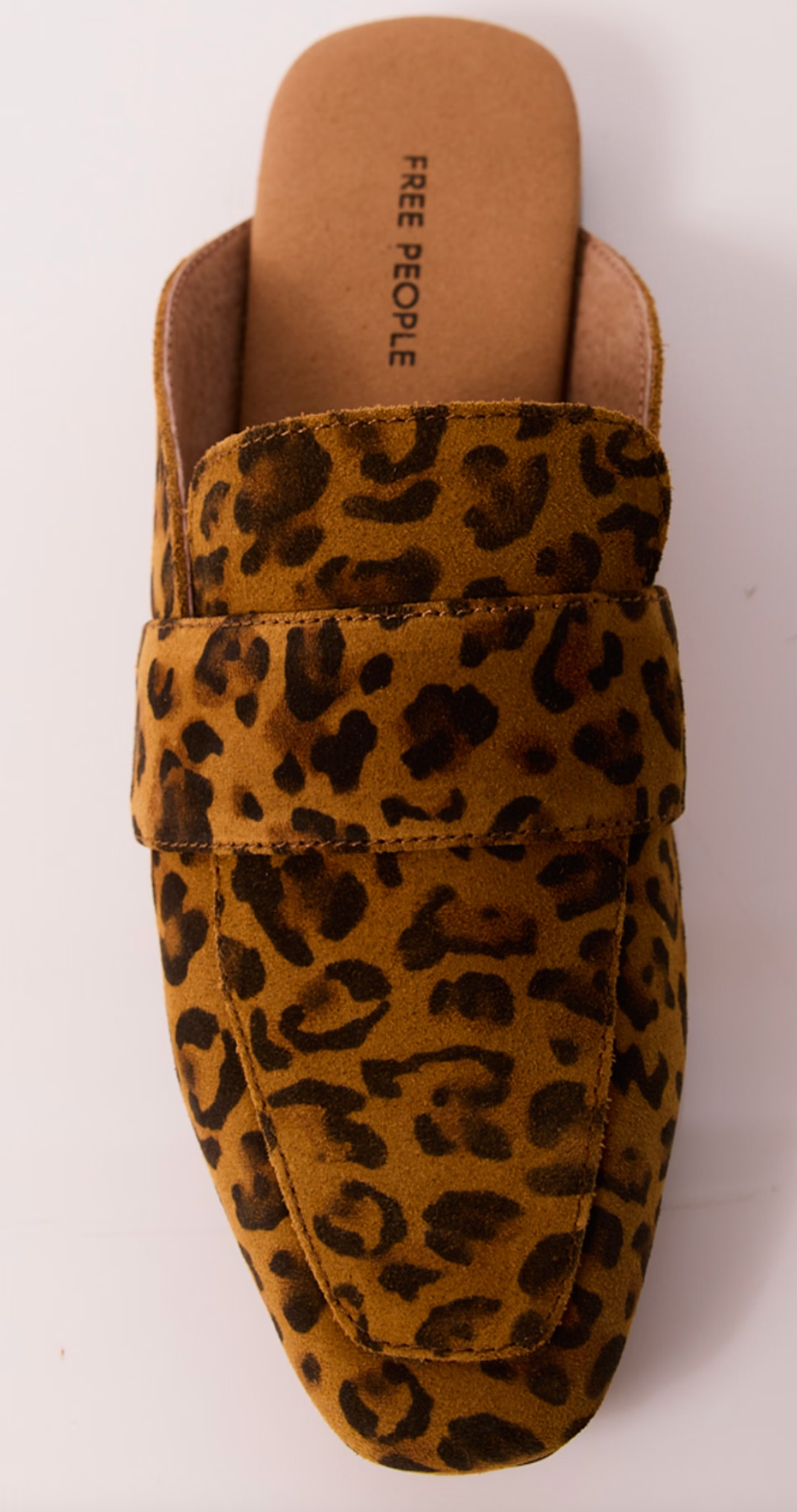 Free People At Ease Embossed Loafers - Leopard Suede