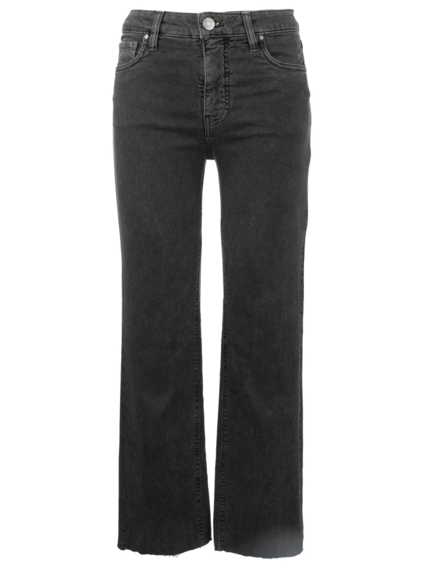 Kelsey High Rise Ankle Flare Jean - Pewter Green