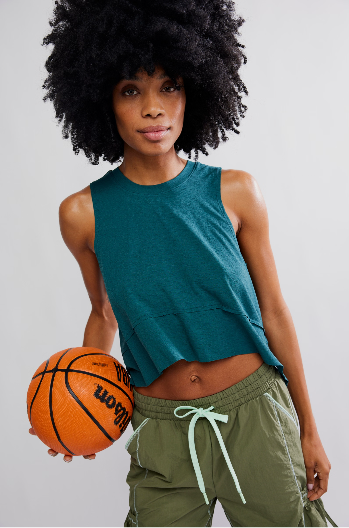 Free People Tempo Tank Top - Evergreen