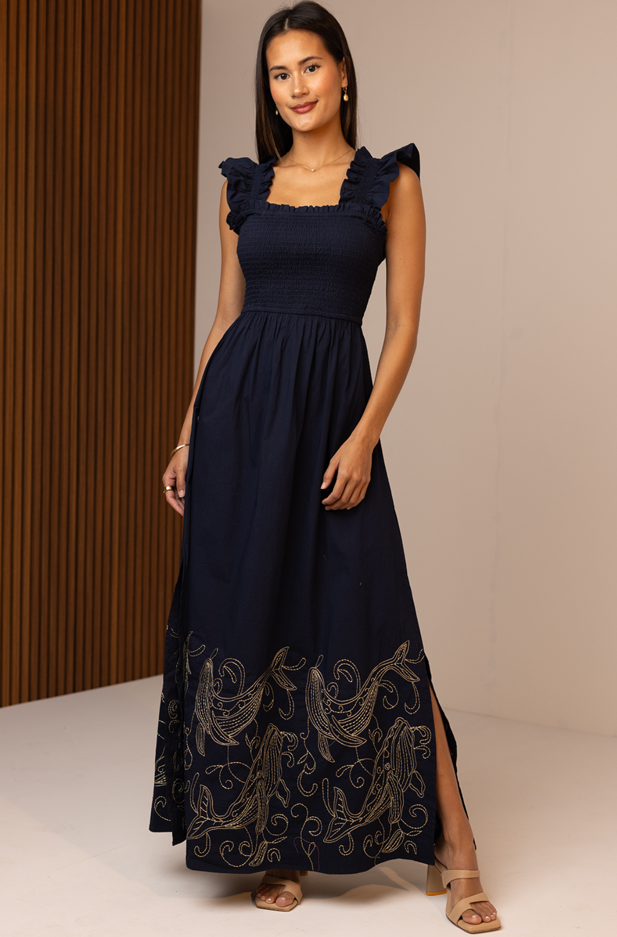 Polly Maxi Dress - Dancing Whales