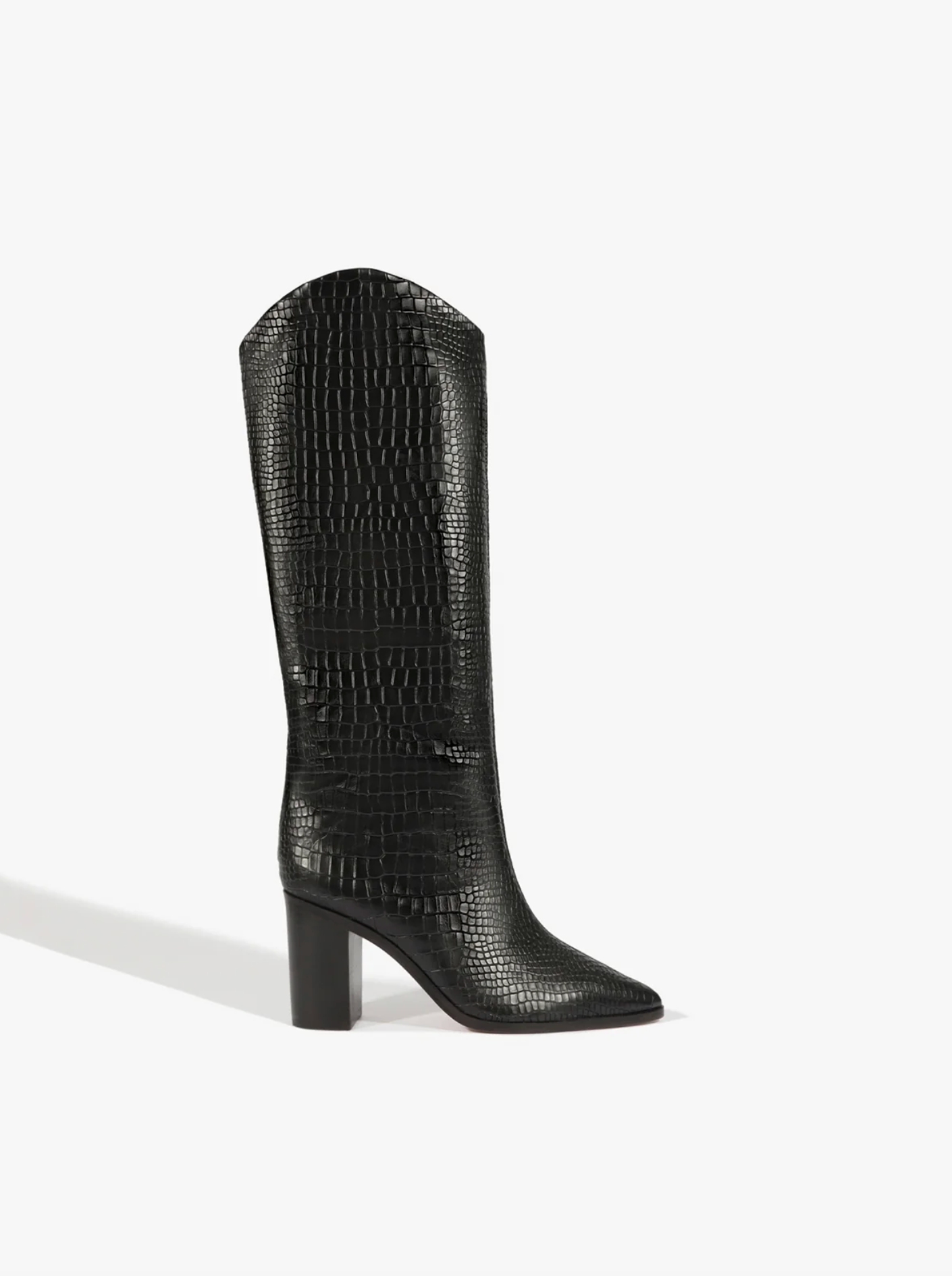 Schutz Maryana Block Heeled Boot - Black