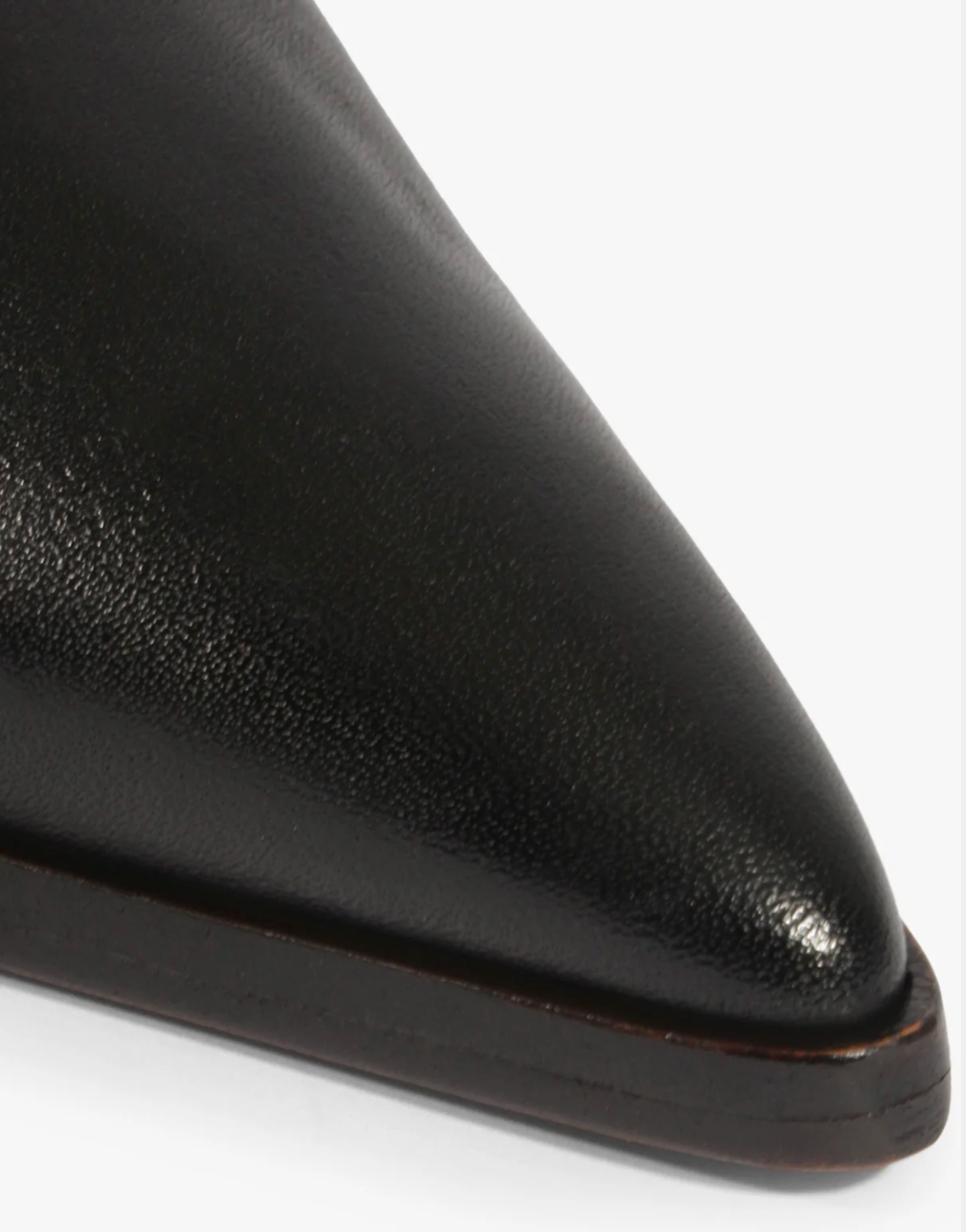 Schutz Mikki Mule Leather Pump Shoe - Black