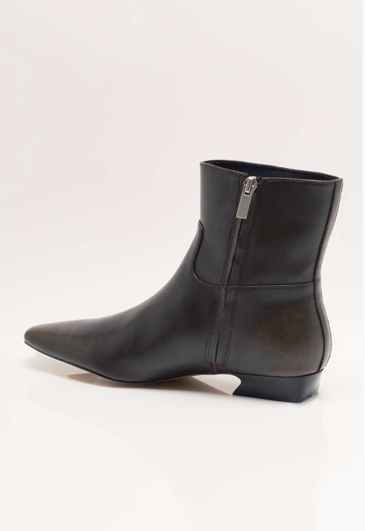 Free People Easy Does It Vegan Ankle Boot - Chocolate