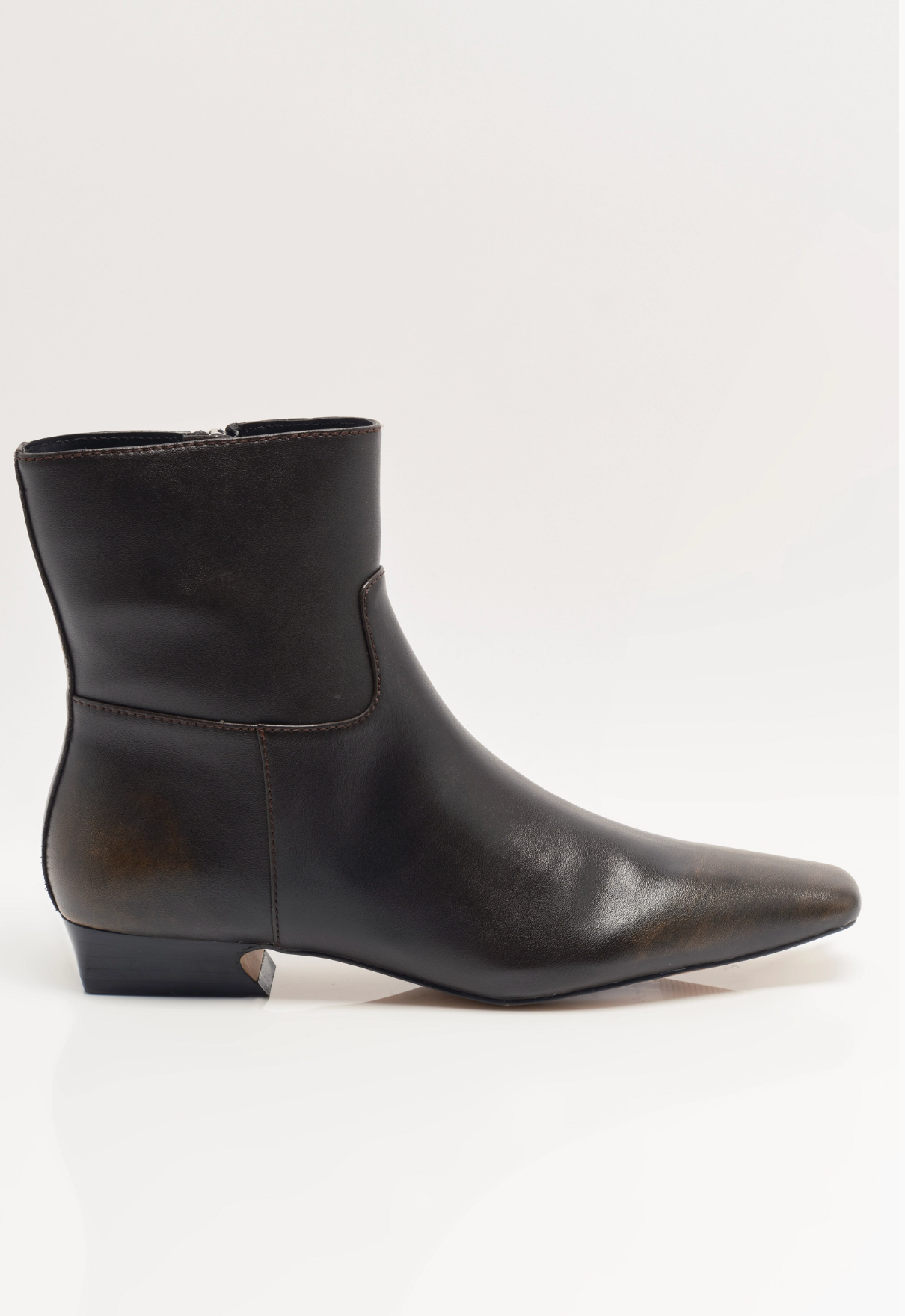 Free People Easy Does It Vegan Ankle Boot - Chocolate