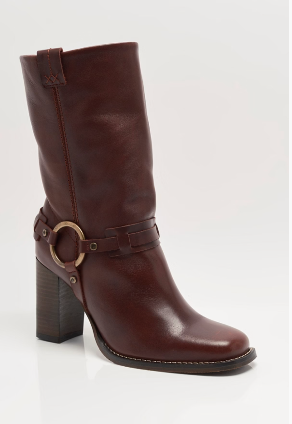 Free People Hayden Harness Boot - Cabernet Leather
