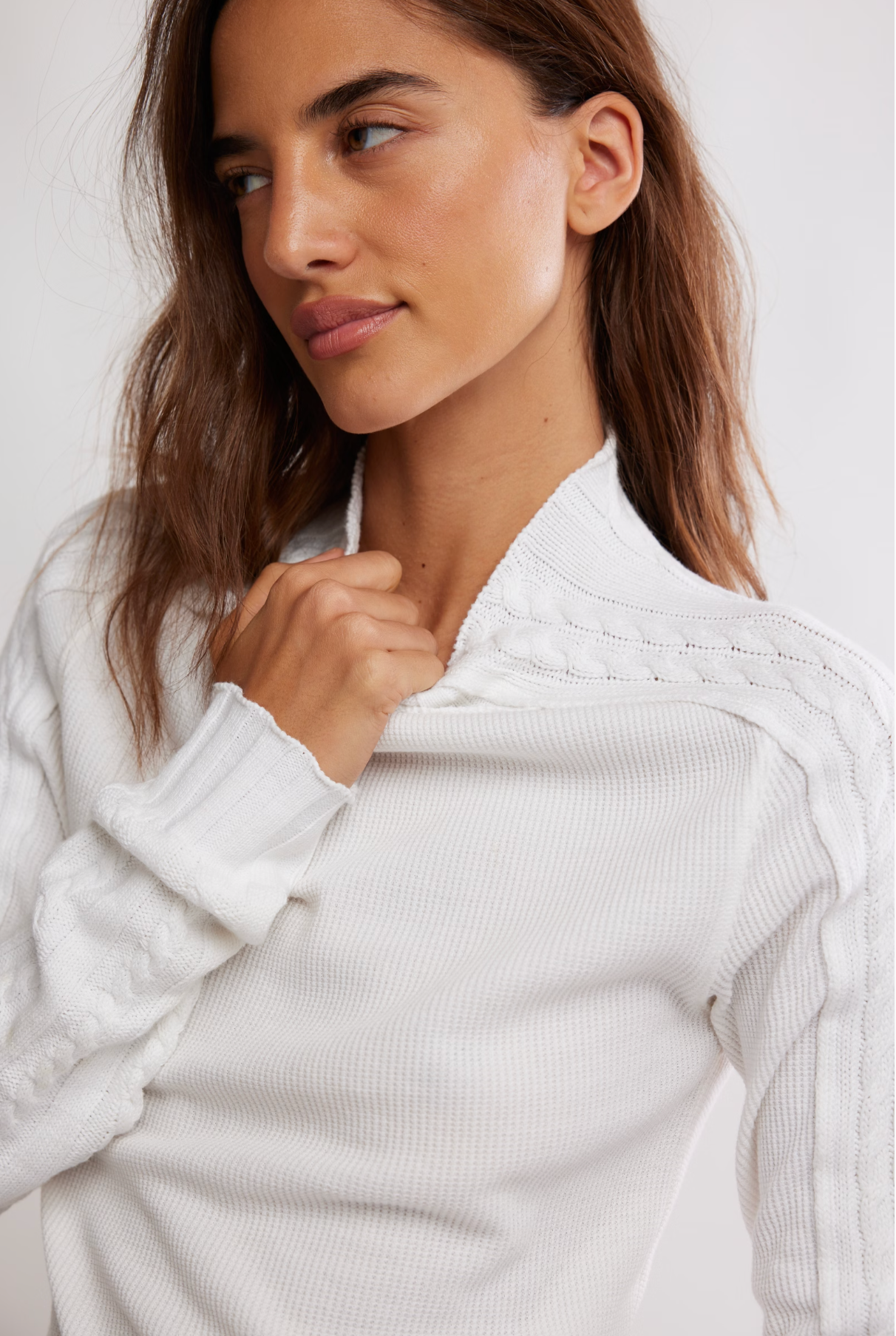 Free People Breezy Swit Top - Ivory