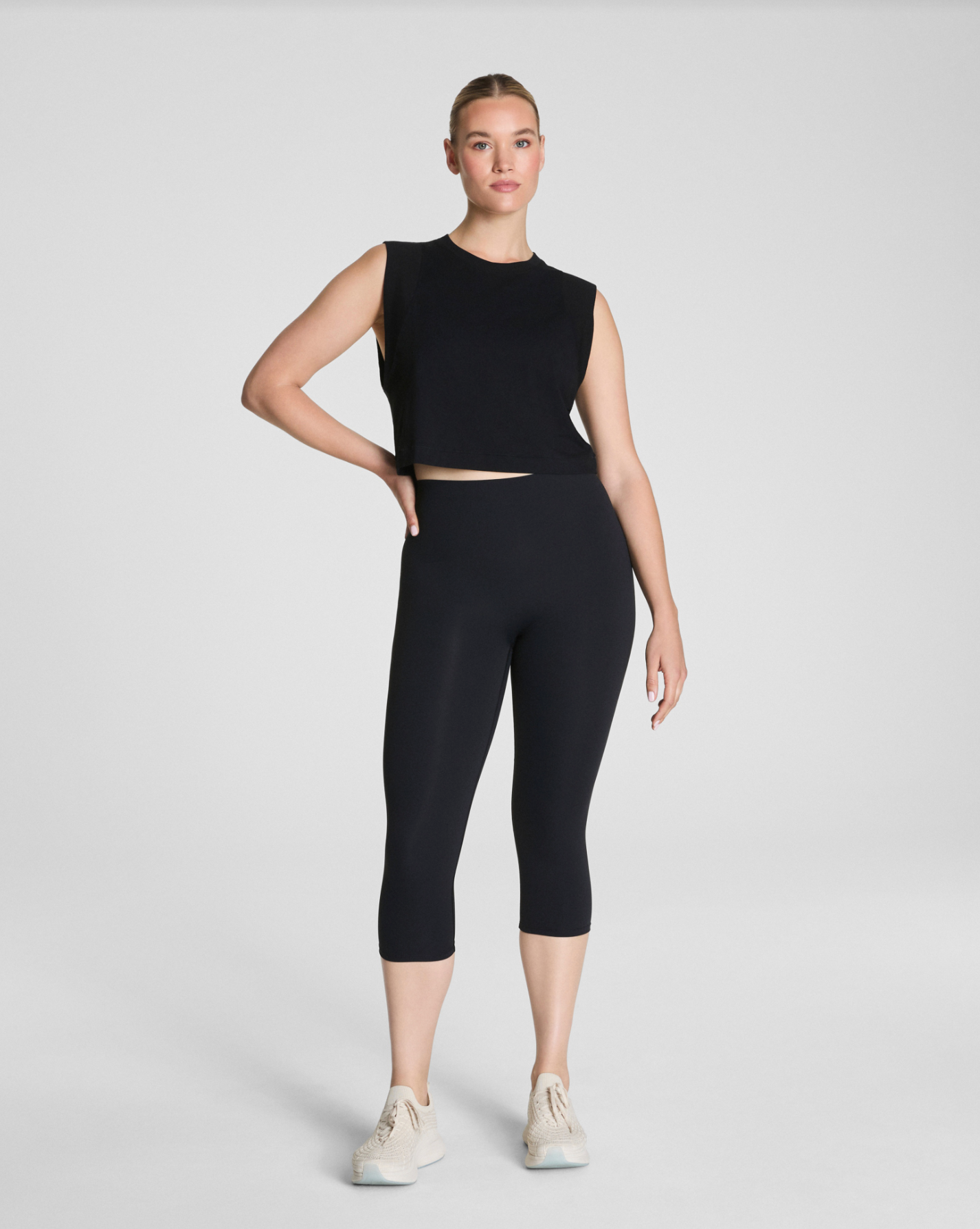 Spanx SuperNaturals Muscle Tank Top - Very Black
