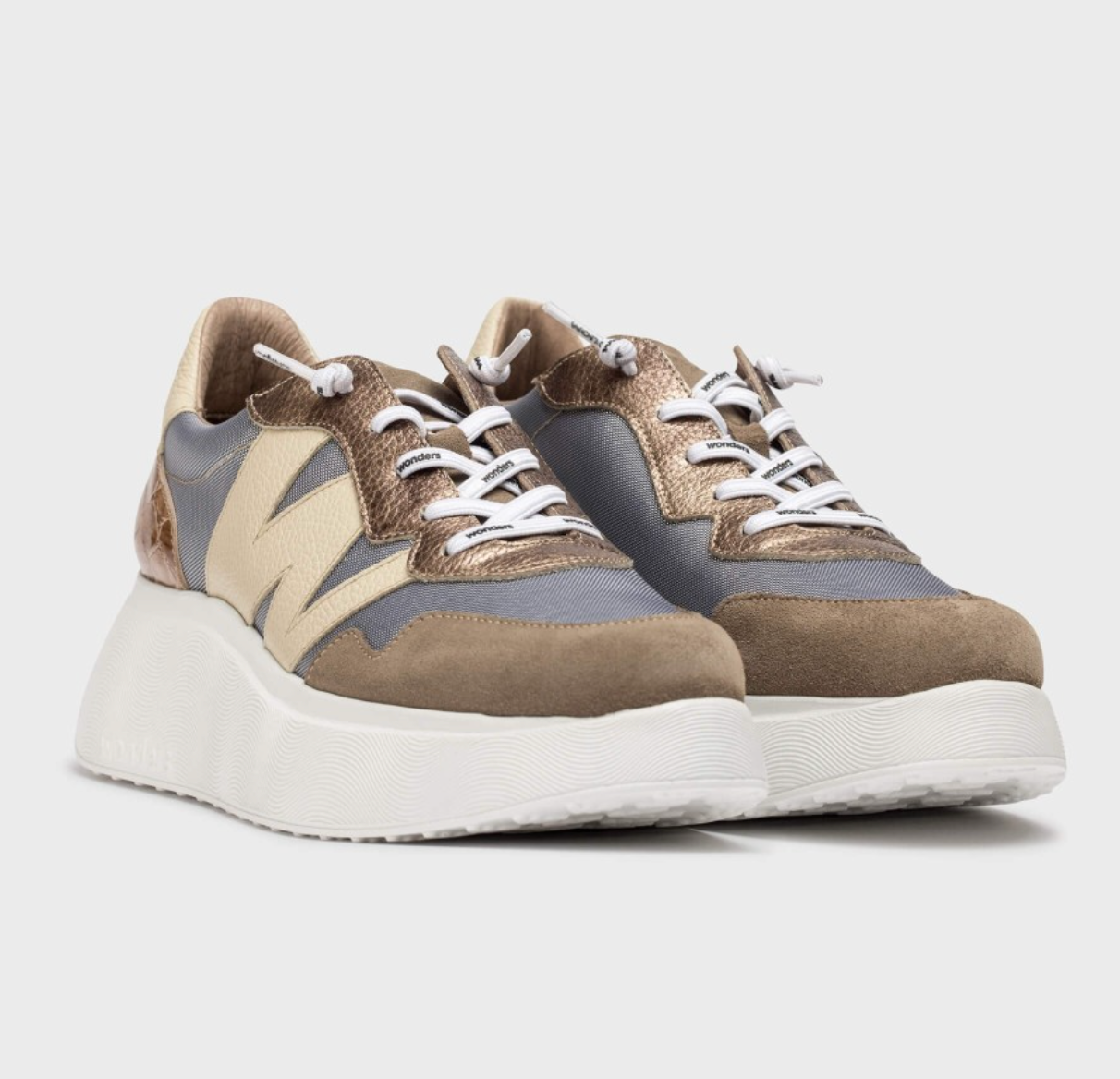 Wonders Roma 31 Sneakers - Taupe Brown