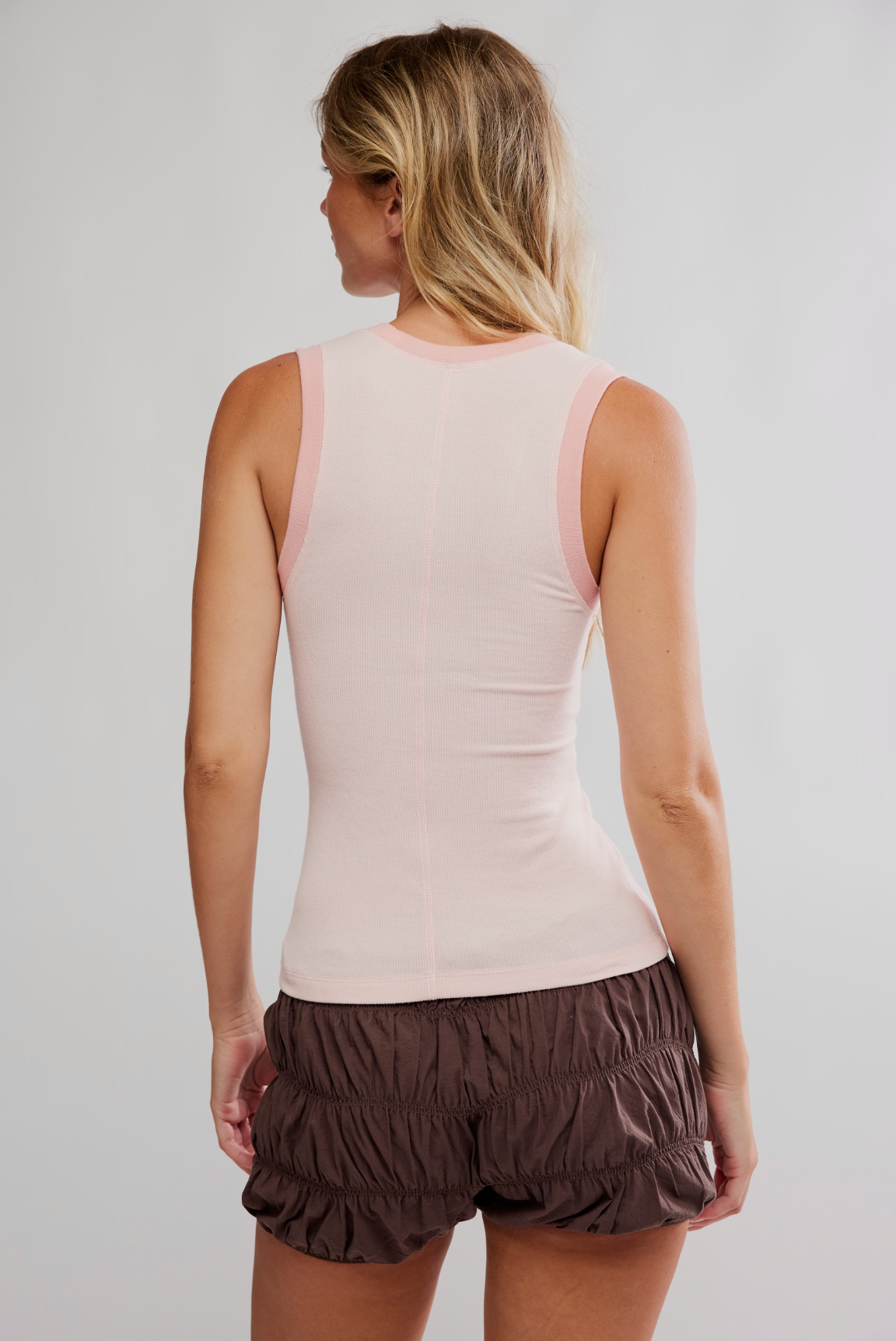 Free People Longer Days Tank Top - Flamingo Flamenco