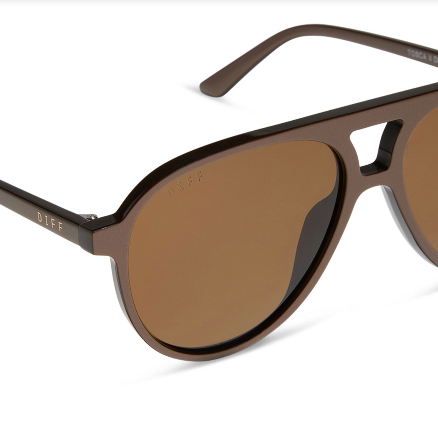 DIFF Eyewear Tosca II - Moscow Mule Brown Polarized Sunglasses