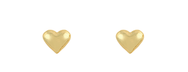 Small Heart Earrings - Gold