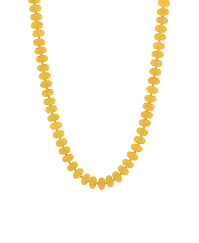 Bead Necklace - Yellow