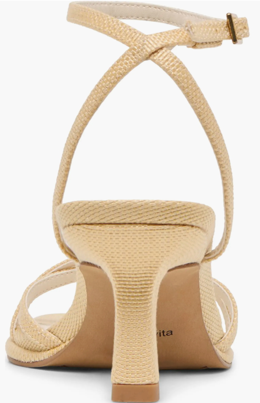 Manji Heels - Light Natural Raffia