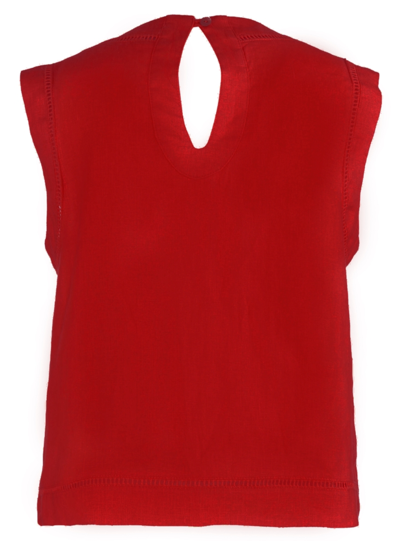 Joanne Sleeveless Crop Top - Tomato