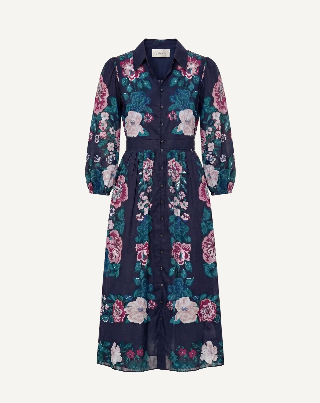 Donatella Midi Dress - Juliet Ebony