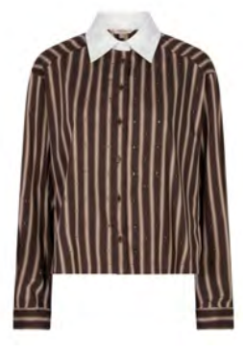 Stripe Stud Blouse