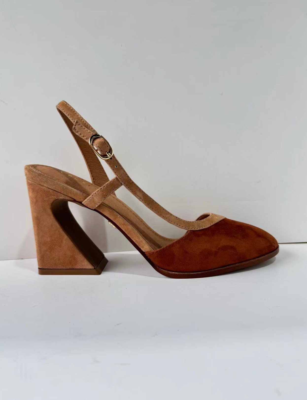 Sophia Slingback Heel - Cafe/Tea