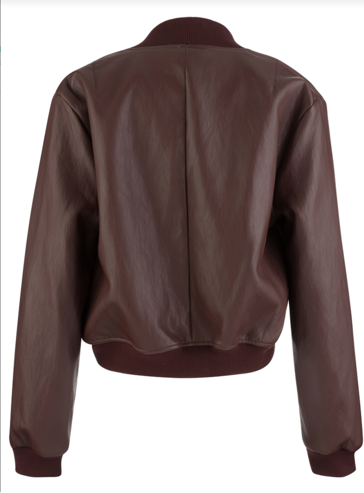 Steph Zip-Front Bomber Jacket - Bordeaux