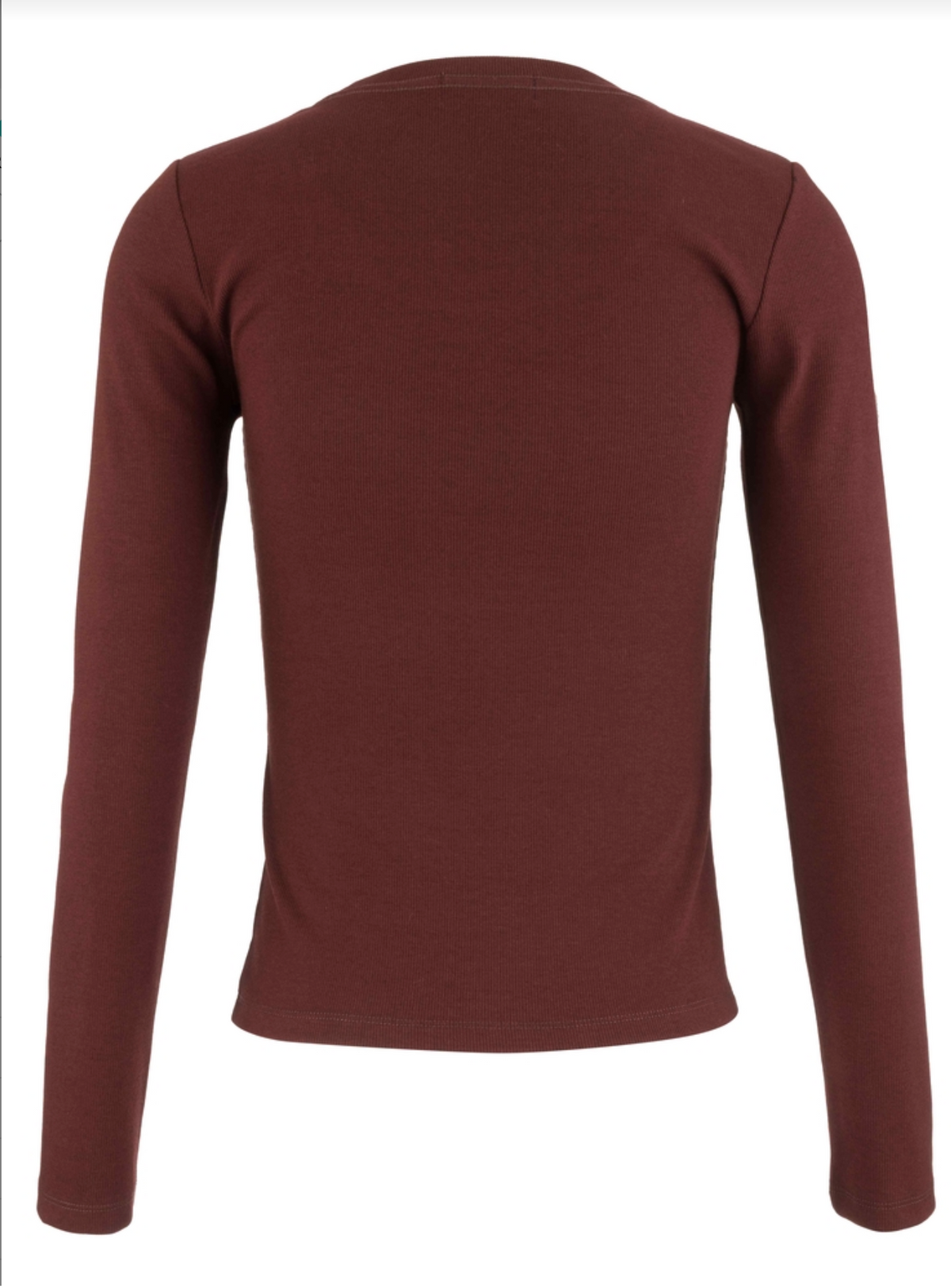Sarah Rib Knit Top - Merlot