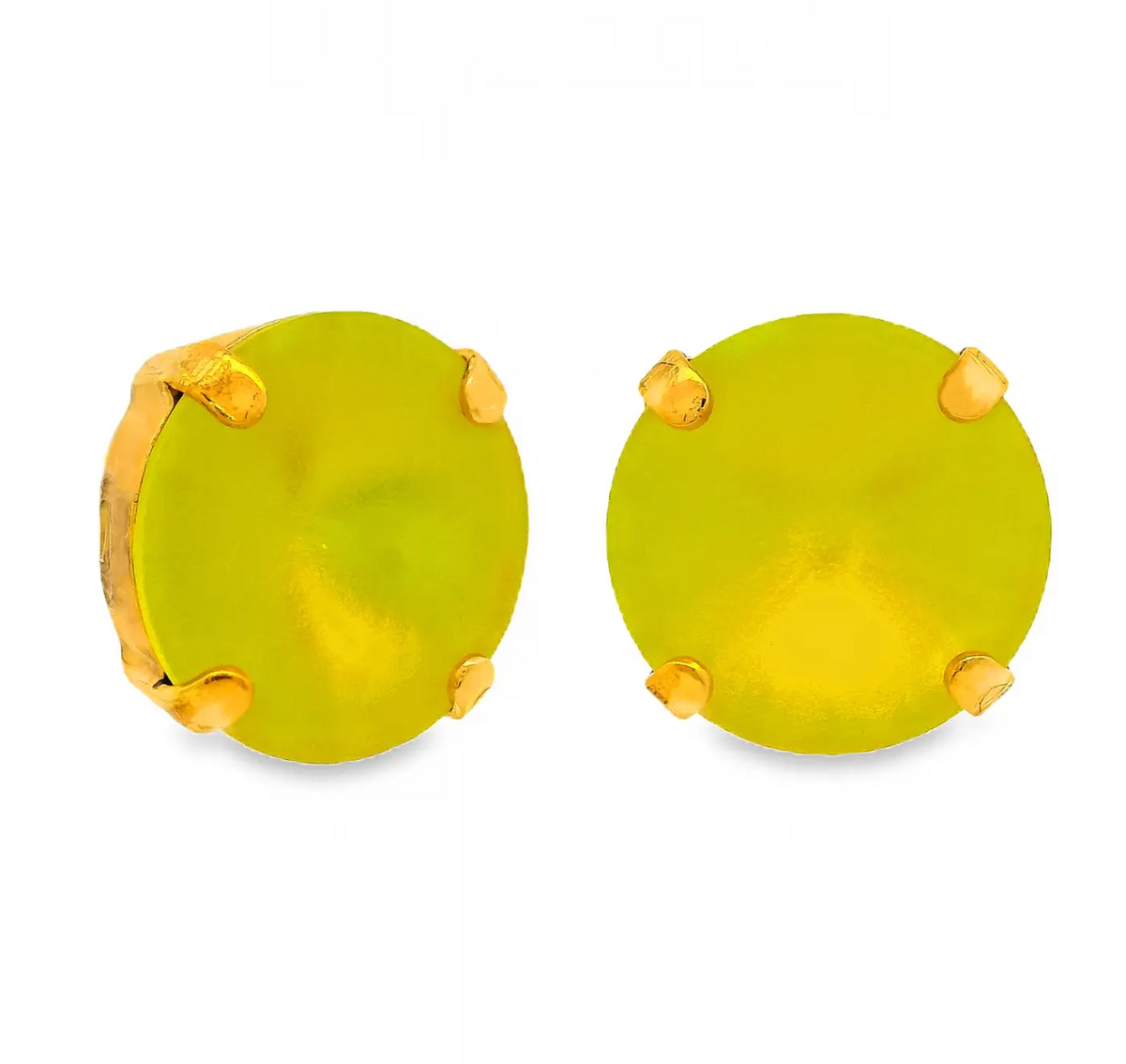 TOVA The Basics Studs Earring - Citrus Lime Matte