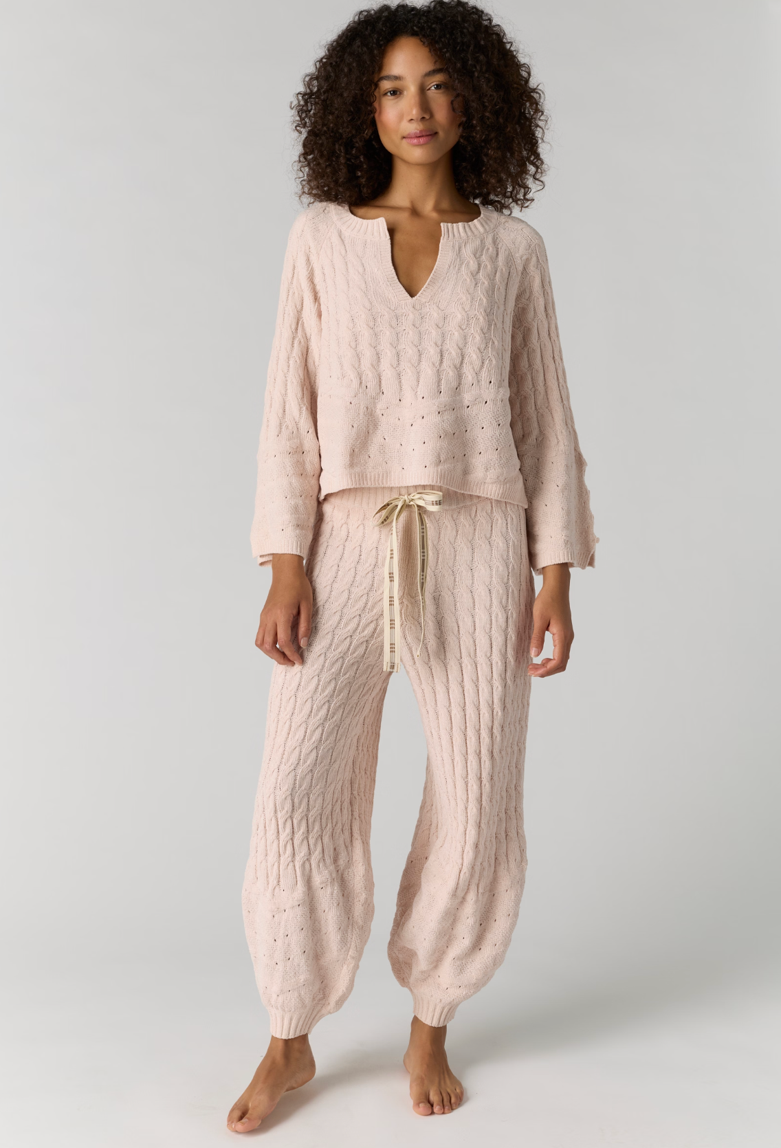 Free People Fireside Crush Pullover Top - Cream