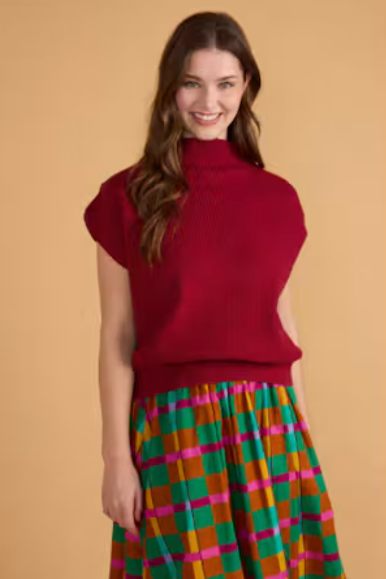Sarah Sweater - Cranberry