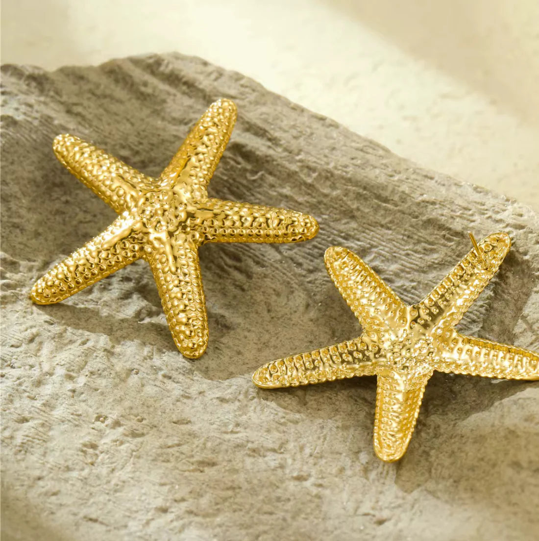 Starfish Earrings - Gold