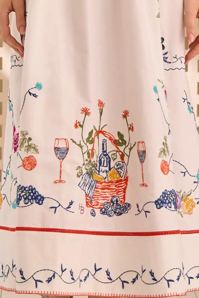 Stefy Dress - Multi Embroidery