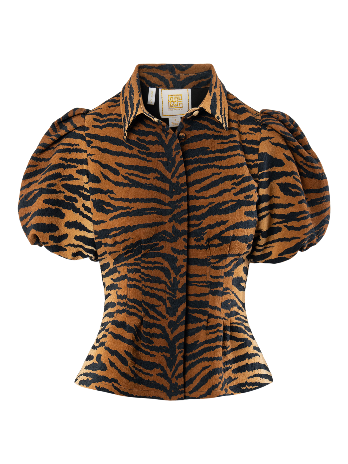 Britt Top - Tiger Jacquard