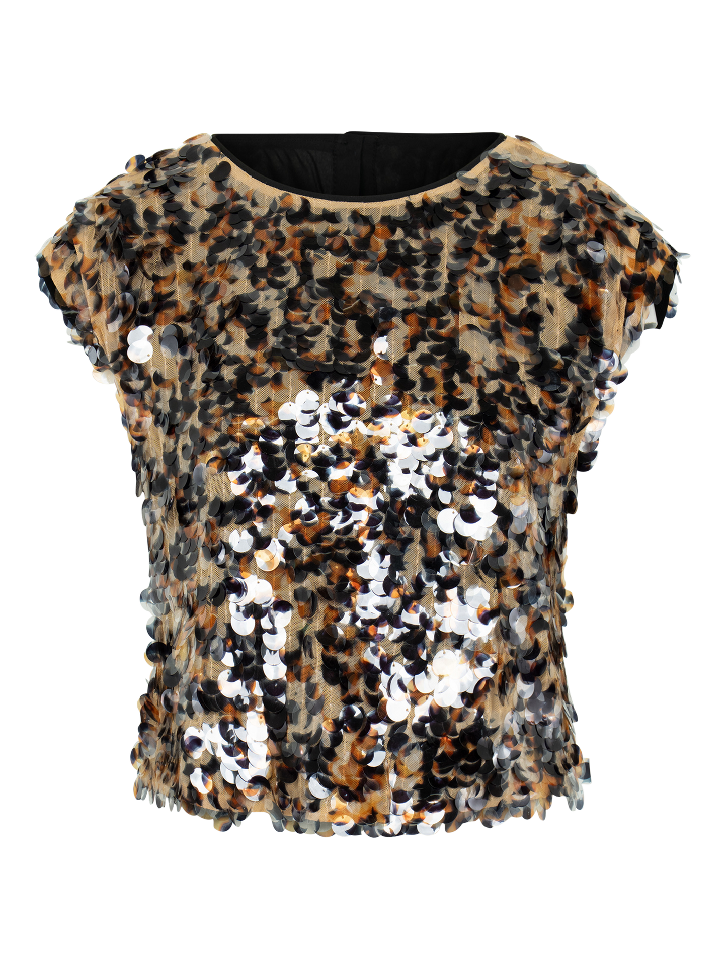 Hatti Tank Top - Tortoise Shell Sequin