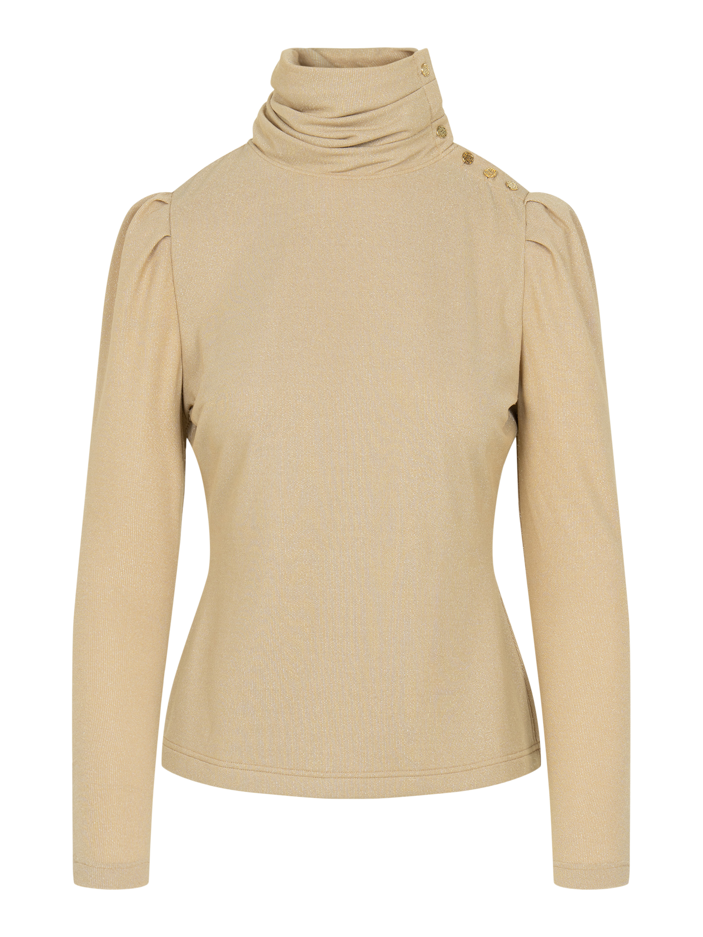 Tessa Top - Metallic Gold Knit