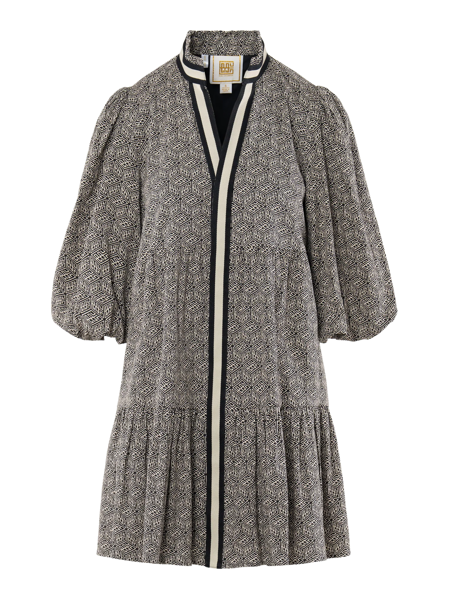 Sadie Dress - Black Tonal Monogram