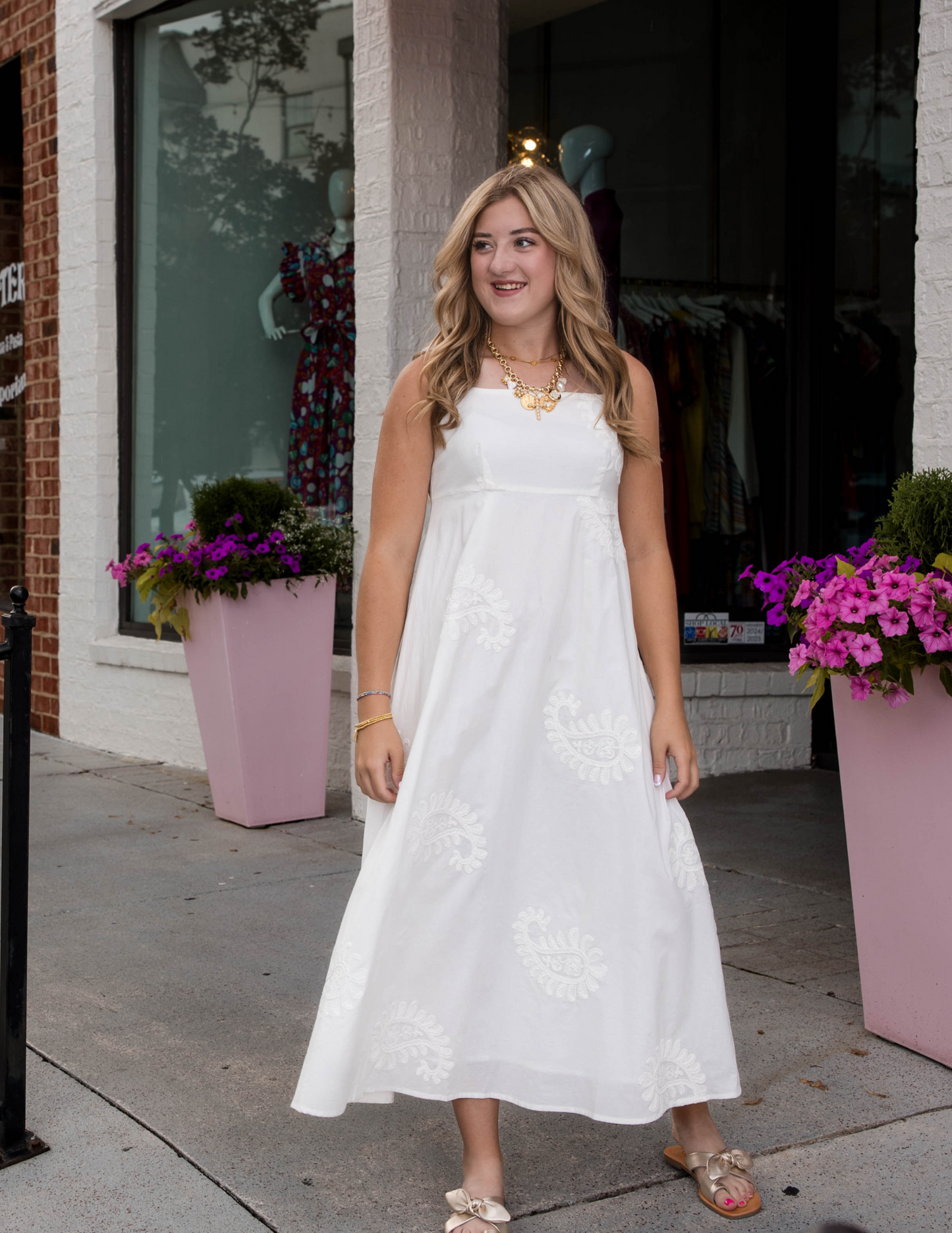 Nacera Dress - White