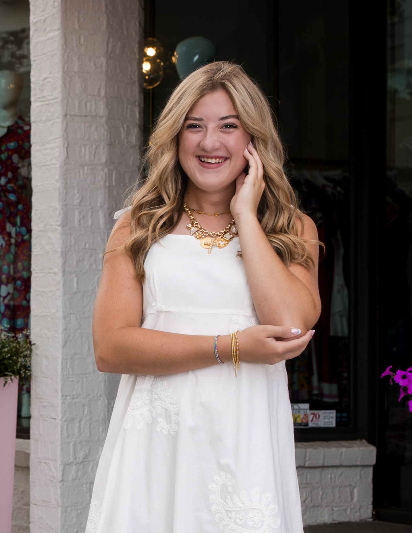 Nacera Dress - White