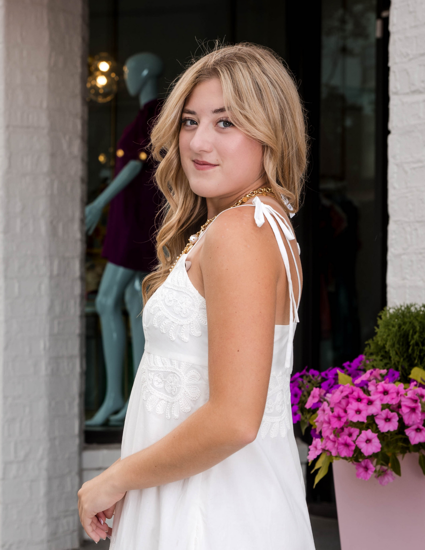 Nacera Dress - White