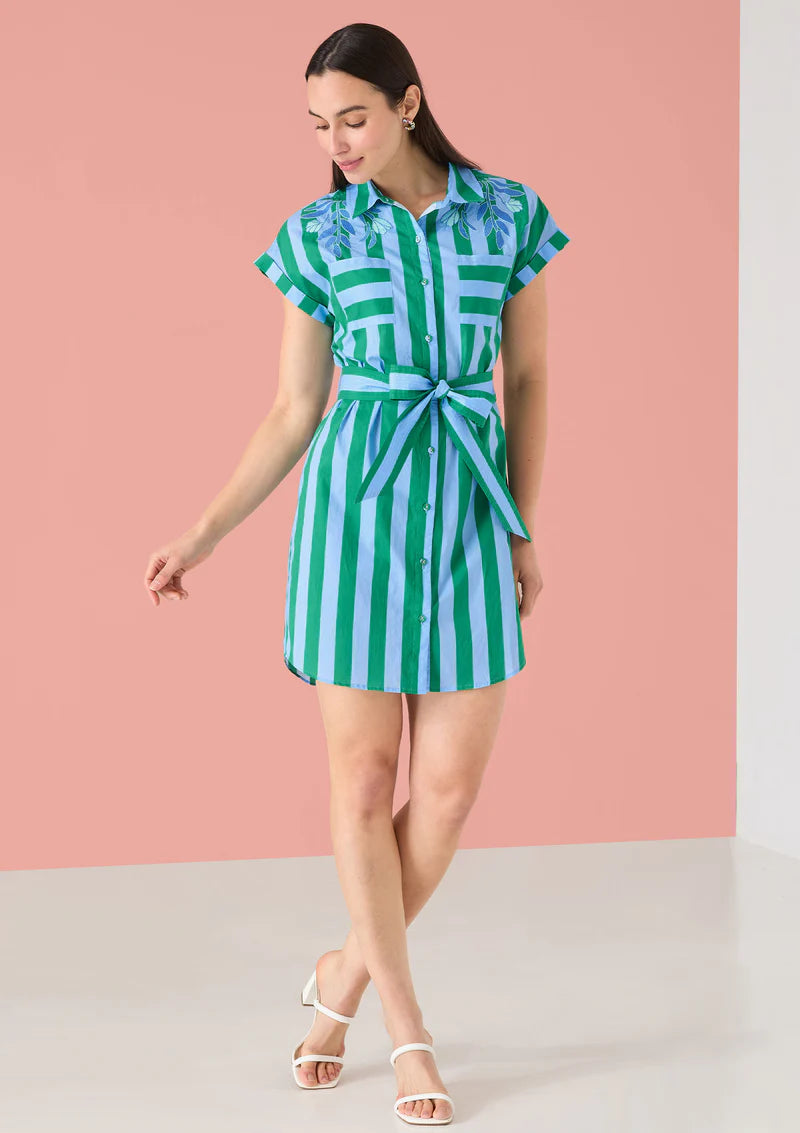 Whitney Dress - Parasol Stripe
