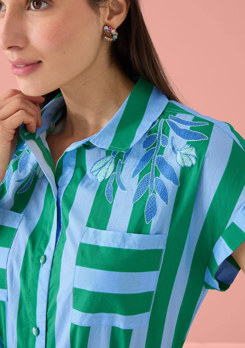 Whitney Dress - Parasol Stripe