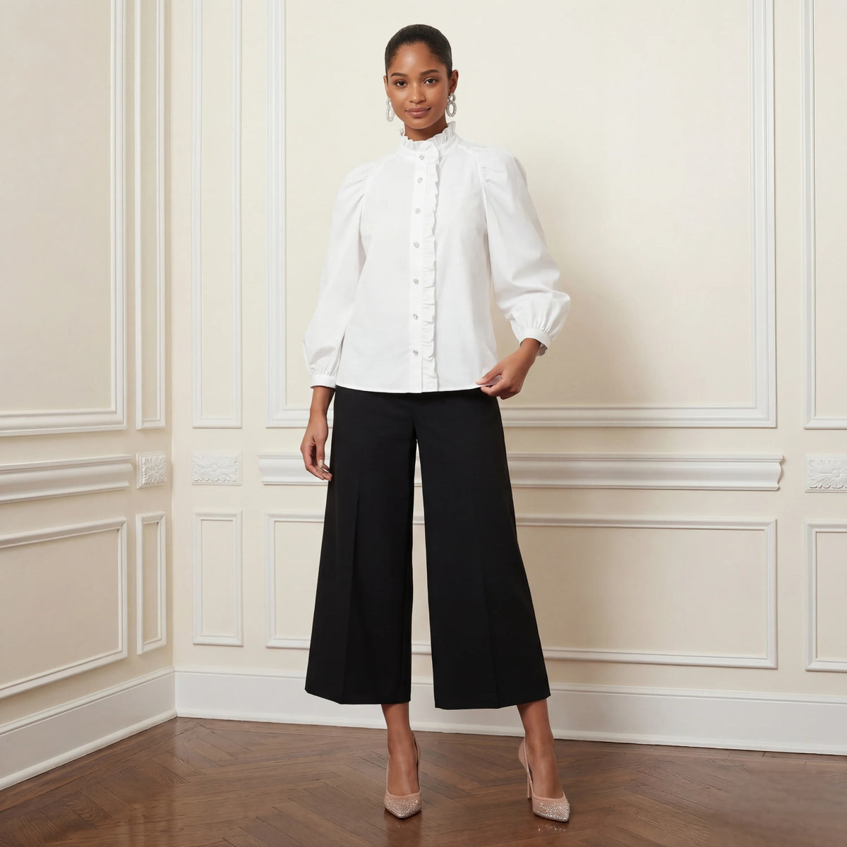 Portia Coulotte Pant - Noir