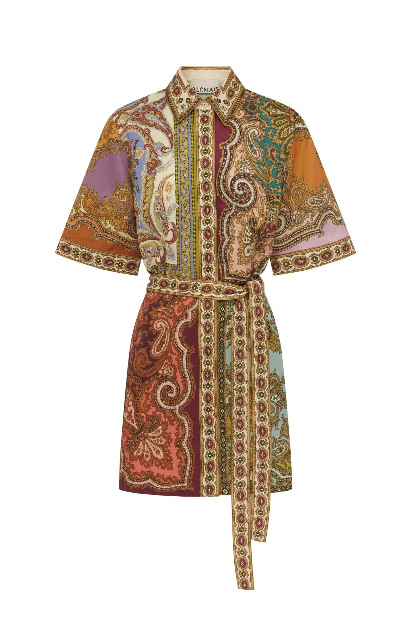 ALEMAIS Clemenza Spliced Mini Dress